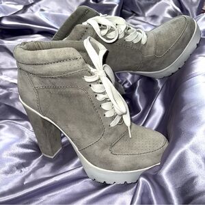 Aldo Suede Platform Lace up Ankle boots
